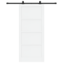 Puerta Corredera  con Juego de Herrajes Blanca 93x211 cm Madera Maciza de Pino | Foro24.es | Tu tienda online para hogar, jardín y más Foro24.es