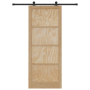 Puerta Corredera  con Juego de Herrajes 93x232 cm Madera Sólida de Pino | Foro24.es | Tu tienda online para hogar, jardín y más Foro24.es