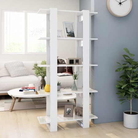 Glossy white shelving/space divider 80x30x160 cm by vidaXL, Bookcases and shelves - Ref: Foro24-811571, Price: 72,61 €, Disco...
