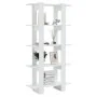 Glänzend weißes Regal/Raumteiler 80x30x160 cm von vidaXL, Bücherregale und Regale - Ref: Foro24-811571, Preis: 71,72 €, Rabat...