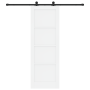 Puerta deslizante  con juego de herrajes blanca 73.5x211 cm de madera maciza de pino | Foro24.es | Tu tienda online para hogar, jardín y más Foro24.es