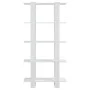Glänzend weißes Regal/Raumteiler 80x30x160 cm von vidaXL, Bücherregale und Regale - Ref: Foro24-811571, Preis: 71,72 €, Rabat...