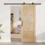 Puerta Deslizante  con Juego de Hardware 78x202 cm Madera Maciza de Pino | Foro24.es | Tu tienda online para hogar, jardín y más Foro24.es