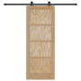 Puerta Deslizante  con Juego de Hardware 78x202 cm Madera Maciza de Pino | Foro24.es | Tu tienda online para hogar, jardín y más Foro24.es