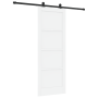 Puerta Deslizante  con Juego de Hardware Blanca 78x211 cm de Madera Sólida Pino | Foro24.es | Tu tienda online para hogar, jardín y más Foro24.es