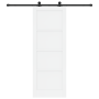 Puerta Deslizante  con Juego de Hardware Blanca 78x211 cm de Madera Sólida Pino | Foro24.es | Tu tienda online para hogar, jardín y más Foro24.es