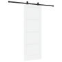 Puerta Deslizante  con Juego de Hardware Blanca 78x211 cm de Madera Sólida Pino | Foro24.es | Tu tienda online para hogar, jardín y más Foro24.es