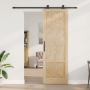 Puerta corrediza con conjunto de hardware 78x232 cm de madera maciza de pino | Foro24.es | Tu tienda online para hogar, jardín y más Foro24.es