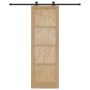 Puerta corrediza con conjunto de hardware 78x232 cm de madera maciza de pino | Foro24.es | Tu tienda online para hogar, jardín y más Foro24.es