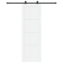 Puerta Corredera  con Juego de Herrajes Blanca 78x232 cm de Madera Maciza de Pino | Foro24.es | Tu tienda online para hogar, jardín y más Foro24.es