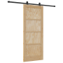 Puerta Corredera  con Set de Hardware 83x202 cm de Madera Sólida de Pino | Foro24.es | Tu tienda online para hogar, jardín y más Foro24.es