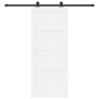 Puerta Deslizante  con Juego de Herrajes Blanca 83x202 cm Madera Maciza de Pino | Foro24.es | Tu tienda online para hogar, jardín y más Foro24.es