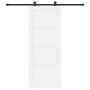 Puerta Corrediza  con Juego de Herrajes Blanca 83x211 cm Madera Maciza de Pino | Foro24.es | Tu tienda online para hogar, jardín y más Foro24.es