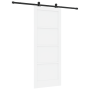 Puerta Corrediza  con Juego de Herrajes Blanca 83x211 cm Madera Maciza de Pino | Foro24.es | Tu tienda online para hogar, jardín y más Foro24.es