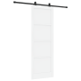 Puerta Corrediza con Juego de Hardware Blanca 83x232 cm Madera Maciza de Pino | Foro24.es | Tu tienda online para hogar, jardín y más Foro24.es