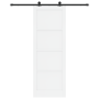 Puerta Corrediza con Juego de Hardware Blanca 83x232 cm Madera Maciza de Pino | Foro24.es | Tu tienda online para hogar, jardín y más Foro24.es