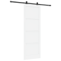 Puerta Corrediza con Juego de Hardware Blanca 83x232 cm Madera Maciza de Pino | Foro24.es | Tu tienda online para hogar, jardín y más Foro24.es