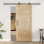 Puerta Corredera  con Juego de Accesorios 86x198.5 cm Madera Maciza de Pino | Foro24.es | Tu tienda online para hogar, jardín y más Foro24.es