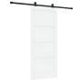 Puerta Corrediza con Juego de Hardware Blanca 86x198.5 cm Madera Maciza de Pino | Foro24.es | Tu tienda online para hogar, jardín y más Foro24.es