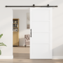 Puerta Corrediza con Juego de Hardware Blanca 86x198.5 cm Madera Maciza de Pino | Foro24.es | Tu tienda online para hogar, jardín y más Foro24.es