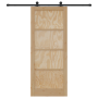 Puerta Corrediza  con Juego de Hardware 86x211 cm de Madera Maciza de Pino | Foro24.es | Tu tienda online para hogar, jardín y más Foro24.es