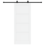 Puerta Corrediza con Juego de Herrajes Blanca 86x211 cm Madera Sólida de Pino | Foro24.es | Tu tienda online para hogar, jardín y más Foro24.es