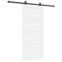 Puerta deslizante con hardware blanco 93x202 cm Madera maciza de pino | Foro24.es | Tu tienda online para hogar, jardín y más Foro24.es