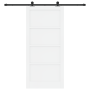 Puerta deslizante con hardware blanco 93x202 cm Madera maciza de pino | Foro24.es | Tu tienda online para hogar, jardín y más Foro24.es