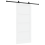 Puerta Corredera con juego de herrajes blanca 93x211 cm de madera maciza de pino | Foro24.es | Tu tienda online para hogar, jardín y más Foro24.es