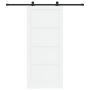 Puerta Corredera con juego de herrajes blanca 93x211 cm de madera maciza de pino | Foro24.es | Tu tienda online para hogar, jardín y más Foro24.es