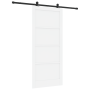 Puerta Corredera con juego de herrajes blanca 93x211 cm de madera maciza de pino | Foro24.es | Tu tienda online para hogar, jardín y más Foro24.es