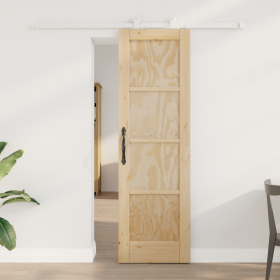 Puerta corrediza con set de herrajes 61x198.5 cm