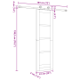 Puerta corrediza  con set de herrajes 61x198.5 cm Madera maciza de Pino | Foro24.es | Tu tienda online para hogar, jardín y más Foro24.es