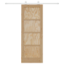 Puerta Deslizante  con Juego de Herrajes 73.5x198.5 cm de Madera Sólida de Pino | Foro24.es | Tu tienda online para hogar, jardín y más Foro24.es