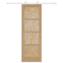Puerta corredera  con juego de herrajes 73.5x211 cm de madera maciza de pino | Foro24.es | Tu tienda online para hogar, jardín y más Foro24.es