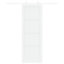 Puerta corredera  con set de herrajes blanca 73.5x211 cm de madera maciza de pino | Foro24.es | Tu tienda online para hogar, jardín y más Foro24.es