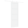 Puerta corredera  con set de herrajes blanca 73.5x211 cm de madera maciza de pino | Foro24.es | Tu tienda online para hogar, jardín y más Foro24.es