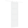 Puerta corrediza  con juego de herrajes blanca 78x232 cm de madera maciza de pino | Foro24.es | Tu tienda online para hogar, jardín y más Foro24.es