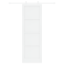 Puerta corrediza  con juego de herrajes blanca 78x232 cm de madera maciza de pino | Foro24.es | Tu tienda online para hogar, jardín y más Foro24.es