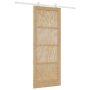 Puerta Corredera  con Juego de Accesorios 83x211 cm de Madera Maciza de Pino | Foro24.es | Tu tienda online para hogar, jardín y más Foro24.es