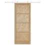 Puerta Corredera  con Juego de Accesorios 83x211 cm de Madera Maciza de Pino | Foro24.es | Tu tienda online para hogar, jardín y más Foro24.es