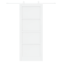 Puerta corrediza  con juego de herrajes blanca 86x211 cm de pino macizo | Foro24.es | Tu tienda online para hogar, jardín y más Foro24.es
