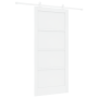 Puerta corrediza  con juego de herrajes blanca 93x202 cm de madera maciza de pino | Foro24.es | Tu tienda online para hogar, jardín y más Foro24.es