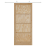 Puerta Corredera  con Juego de Hardware 93x211 cm Madera Maciza de Pino | Foro24.es | Tu tienda online para hogar, jardín y más Foro24.es