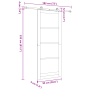Puerta corredera con herrajes 'ORKDAL'Blanca de madera de pino sólido | Foro24.es | Tu tienda online para hogar, jardín y más Foro24.es