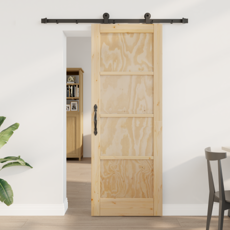 Puerta Corrediza  con Juego de Hardware 'ORKDAL'Madera Maciza de Pino | Foro24.es | Tu tienda online para hogar, jardín y más Foro24.es