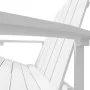 Silla de jardín Adirondack HDPE blanca de vidaXL, Sillas de jardín - Ref: Foro24-318637, Precio: 175,26 €, Descuento: %