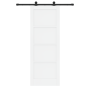 Puerta Corredera  con Juego de Hardware 'ORKDAL'Blanca de Madera Maciza de Pino | Foro24.es | Tu tienda online para hogar, jardín y más Foro24.es