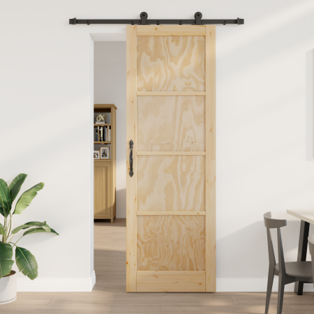 Puerta Deslizante  con Juego de Hardware 'ORKDAL'Madera Maciza de Pino | Foro24.es | Tu tienda online para hogar, jardín y más Foro24.es