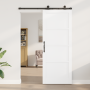 Puerta Deslizante  con Juego de Herrajes 'ORKDAL'Blanca Madera Sólida de Pino | Foro24.es | Tu tienda online para hogar, jardín y más Foro24.es